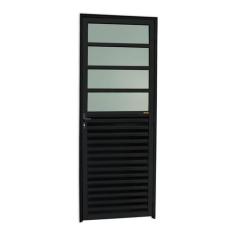 Porta de Cozinha Linha 25 Vidro Boreal 210cm X 80cm Brimak Abertura Es