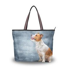 Bolsa de ombro feminina My Daily Jack Russell Terrier grande, Multi, Large