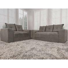 Sofá 2 e 3 Lugares Cinza 605 Porto