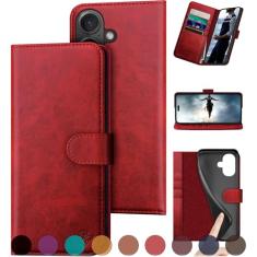 DuckSky Capa carteira de couro genuíno compatível com iPhone 16 de 6,1 polegadas 【Bloqueio RFID】【Suporte de 4 cartões de crédito】【Couro verdadeiro】 Capa protetora flip folio book capa protetora