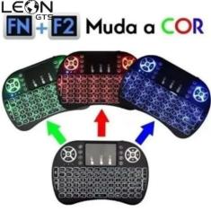 Teclado Bluetooth Mini Controle Touch Led Tvsmart/note/gamer/pc - LEON