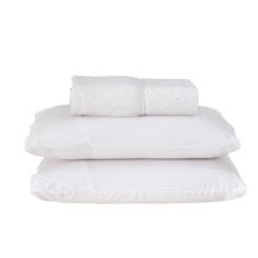 Jogo de Lençol King 140 fios Dia a Dia Branco Valle Enxovais 3 peças
