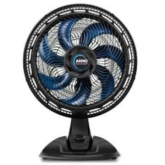 Ventilador de Mesa Arno X-TREME 7 40cm VE70, 150W, 7 Pás, 3 Velocidades, Oscilação 80º, Power Zone, Modo Sono Tranquilo, 220V