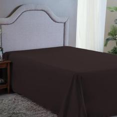 Lençol Cama Queen 400 Fios Avulso Sem Elástico Hotel Pousada Revenda A