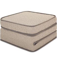 Puff Colchonete Dobrável / Sofá 3 em 1 Solteiro BF Colchões , BEGE