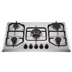 Cooktop Electrolux 5 Bocas Experience Inox Grades Duplas Ferro Fundido (KE5XC)