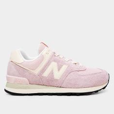 Tênis Couro New Balance 574 V'2 Feminino-Feminino