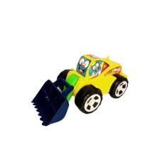 Trator Carregadeira Kids Casa Brinq, Amarelo