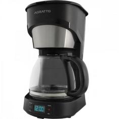 Cafeteira Programável Elétrica Agratto Aroma Plástico 38 Xícaras Preto 220V