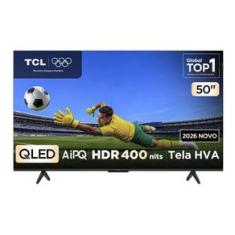 Smart TV TCL 50 Polegadas QLED 4K P7L WiFi Bluetooth Google TV HDR10+ 60 Hz AIPQ 50P7L