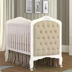 Berço Mini Cama com Capitonê Alegria Espresso Móveis