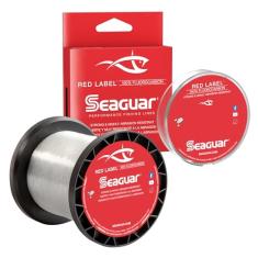 Seaguar Linha de pesca 100% fluorocarbono Red Label 4,5 kg, força/comprimento de ruptura de 200 jardas - 10RM250