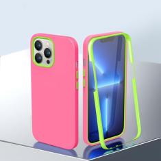 Capa de telefone 2 em 1 360 de corpo inteiro para iPhone 14 13 11 12 Pro Max X XR XS 14 Plus Candy Color Soft Liquid Silicone Cover, T4, para iPhone X ou XS