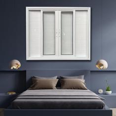 Janela Veneziana Lambril 6 Folhas Linha Veneza 100x120 Branco