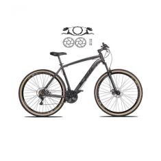 Bicicleta Aro 29 Ksw Xlt 24v Freios Disco Hidráulicos Garfo Suspensão Pneu Faixa - Grafite Tam.21
