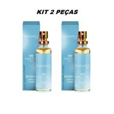 Kit 02 Perfume Feminino Elegance Blue Amakha Paris 15Ml