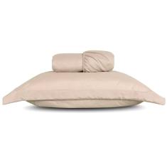 Jogo De Lençol Solteiro Slim Percal 200 Fios 2 Peças - Bege