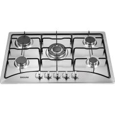 Fogão de Mesa Cooktop 5 Bocas Aço Inox à Gás Suggar FG5135IX Bivolt