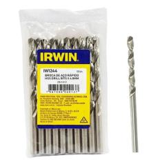 10 Broca Irwin Aco Rapido 4.8mm Para Metal Iw1244 Profissional
