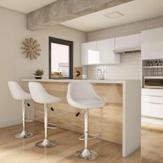 banqueta giratória terracina branca