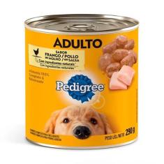 Pedigree Lata Sabor Frango Ao Molho Para Cães Adultos 290G