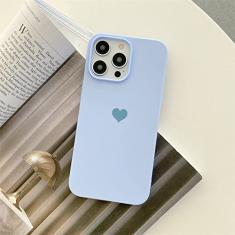 Candy Color Love Heart Phone Case Para iphone 14 13 12 Mini 11 Pro XS Max 8 7 Plus X XR SE 2 3 Silicone Soft TPU Back Cover, Gray Purple, For iPhone 11 Pro