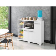 Balcao de Cozinha Fruteira Quenia Branco Bela Casa