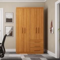 Guarda-roupa Solteiro 4 Portas 3 Gavetas Advantage - Batrol Móveis