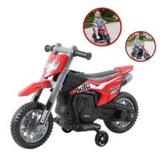 Mini Moto Cross Elétrica Infantil 6v Passeio Importway Azul ou Vermelh