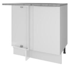 Balcão de Canto Madesa Stella 1 Porta - Branco, Branco