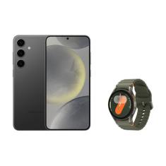 Celular Samsung S24+ 256GB - Preto + Galaxy Watch7 BT 40mm - Verde, Gr