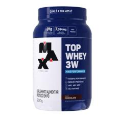 Top Whey 3w 900g - Max Titanium, 900 G, CHOCOLATE