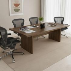Mesa para Reunião 6 Lugares 200x100cm - Tecno Mobili