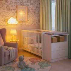 Berço Cômoda para Colchão 60x130cm com 3 ANOS de Garantia Beijinho Mul