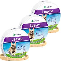 Ouro Fino Kit 3 Unidades Coleira de Cachorro 25,50g Com 48cm Branco Feminina Casual, Noite Inverno