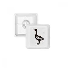 DIYthinker Teclado mecânico Ganso preto e branco Animal Keycap Kit de atualização para jogos PBT