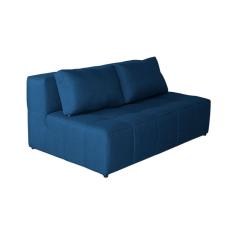 Sofá 2 Lugares Modular Soho Linho Azul Marinho
