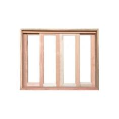 Vitro Correr Madeira Eucalipto 1,20x1,50 Cx14cm