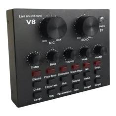 Mesa de som v8 áudio usb smart conjunto interface externa