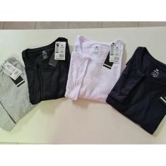 Camiseta Masculina Gola Redonda Hering 0201 Word Algodão