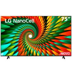 Imagem de Smart TV 75" 4K LG NanoCell 75NANO77SRA Bluetooth, ThinQ AI, Alexa, Google Assistente, Airplay, 3 HDMIs