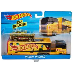 Hot Wheels Caminhão Super Rigs E Carrinho 1:64 - Mattel Bdw51