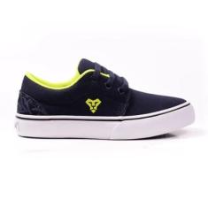 Tênis Infantil Lejon Skate Root Marinho Verde Limão LJIF0003-Masculino