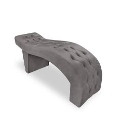 Maca Cama Suede Para Salão De Estética Cílios Maquiagem