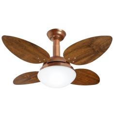 Ventilador de Teto Jet Pétalo Venti-delta Cobre 4Pás Imbuia 220 V, 220