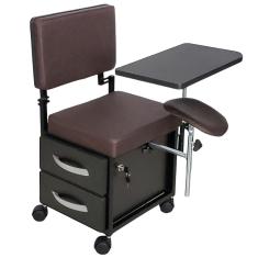 Cadeira Manicure Cirandinha Evolux Café Armário Preto