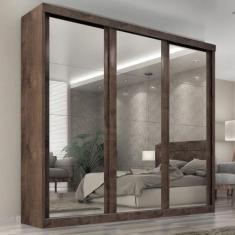 Guarda Roupa Casal Sevilha C/ 3 Esp - Tonielque Móveis, Chocolate