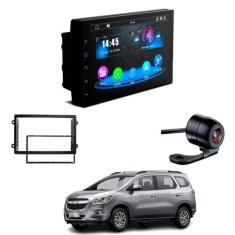 Central Multimídia CarPlay Mp5 2 Din Faaftech 7 Polegadas + Câmera de 