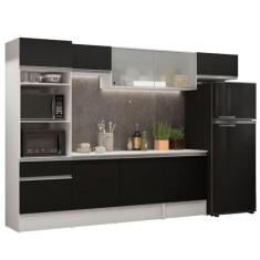 Cozinha Completa Topazio Branco/preto Madesa