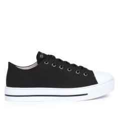 Tênis Feminino Ramarim Casual Lona Preto-Feminino